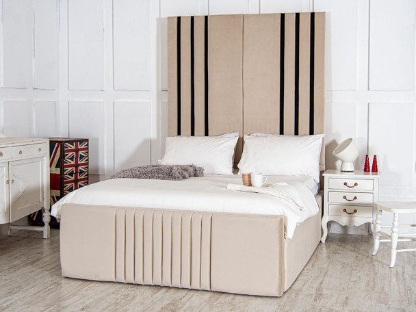  Elevate your bedroom with the Esupasaver Aveline Deep Storage Ottoman Bed. Enjoy ample storage and modern black accents for a stylish, organized space!