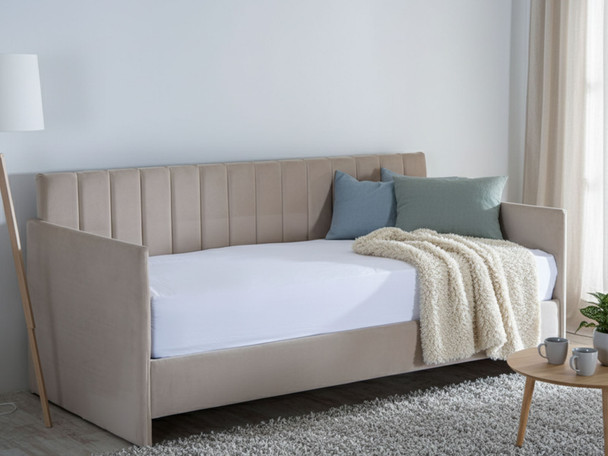 Esupasaver Turin Upholstered Fabric Single Day bed Sofa Sitting Sleeping Lounging Uk Made Esupasaver Esupasaver Turin Upholstered Fabric Single Day bed Sofa Sitting Sleeping Lounging Uk Made Esupasaver