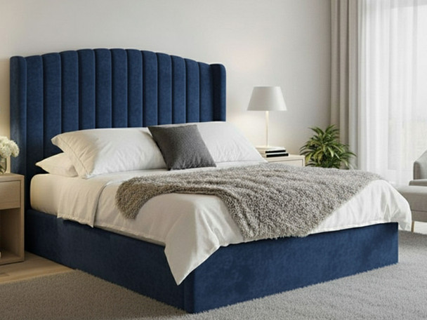 Discover the Esupasaver Lorelei Ottoman Storage Bed Frame, featuring a stylish wing headboard, curved design, and fluted accents for a chic bedroom upgrade!