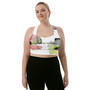 Longline FlowerLove sports bra