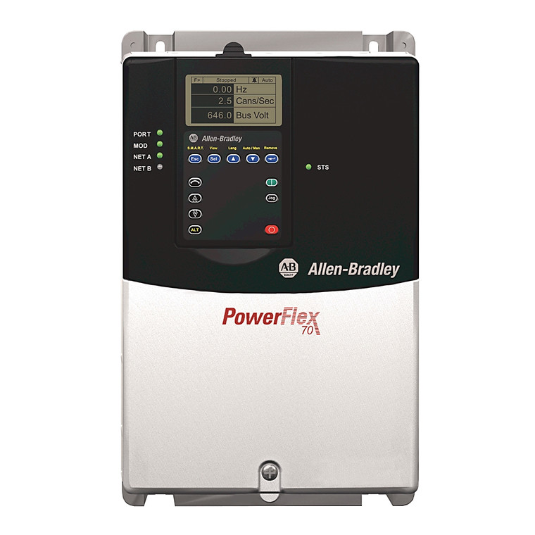 Allen Bradley 20AB015A3AYNAEC0 PowerFlex 70 AC Drive 15.3 A at 5 Hp 20A