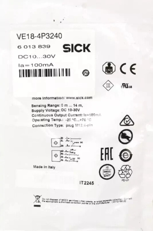 Sick VE18-4P3240