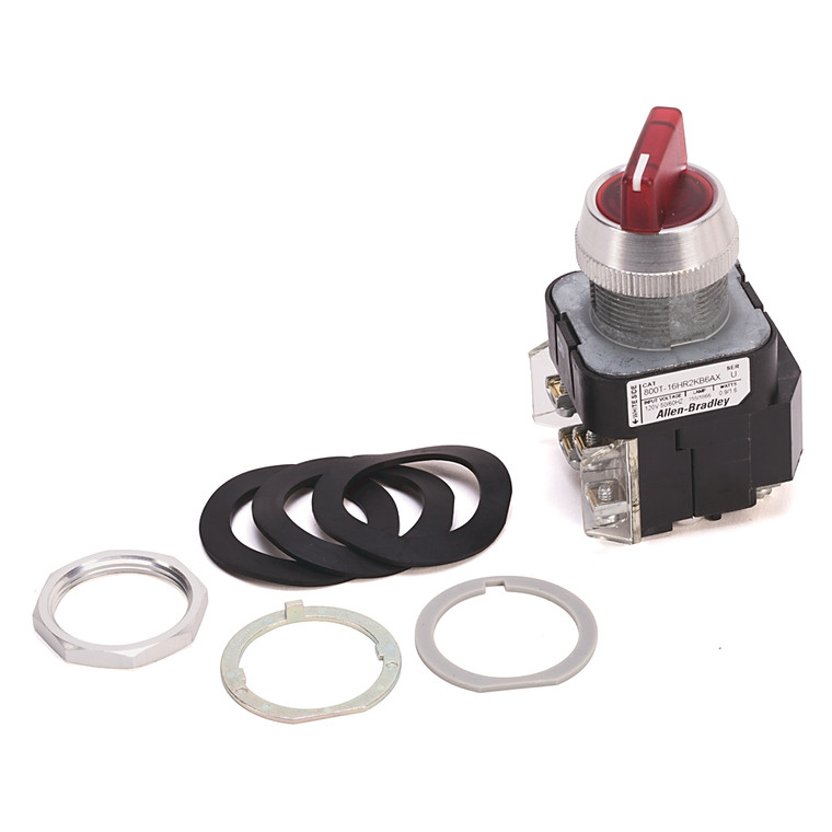 Shop New Allen Bradley 800T-16HRH2KB6DX 30mm Selector Switch 800T PB Shop New Allen Bradley 800T-16HRH2KB6DX 30mm Selector Switch 800T PB