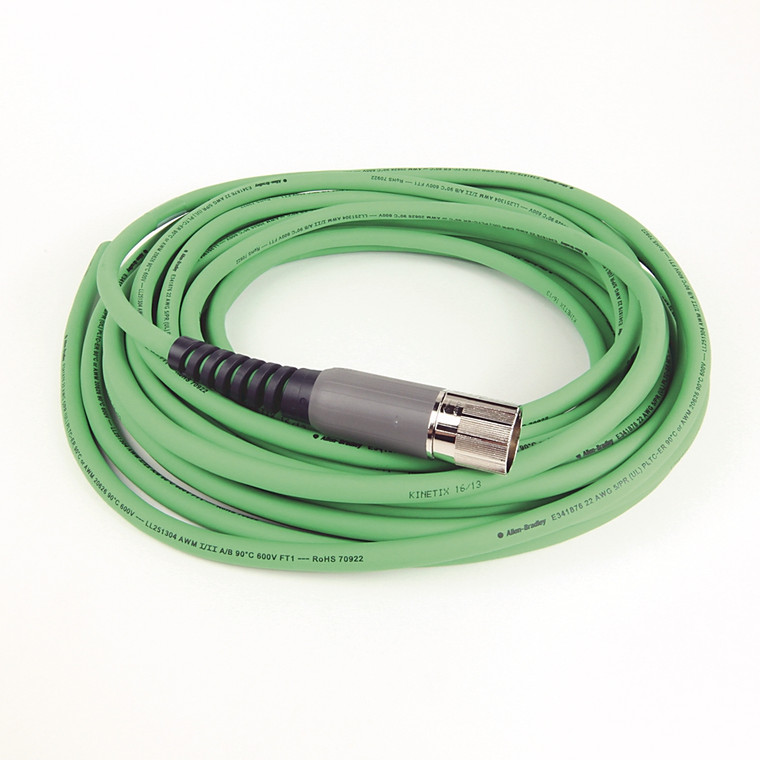 Allen Bradley 2090-CFBM7DF-CEAA12 MP-Series 12m Servo Feedback Cable Used Surplus