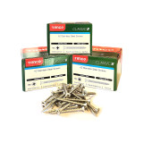 Timco Classic Screws - 200 No. A2 Stainless Steel - PZ2 - 4.0 x 25mm