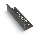 Genesis Aluminium Straight Edge Profile for 2cm Tiles - DARK GRANITE - ESA225.435