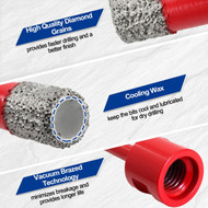 New !!! Save BIG on Vacuum Brazed Drill Bits