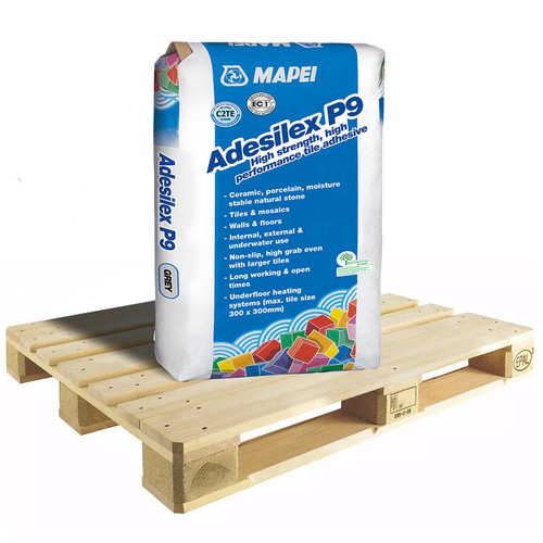 Mapei Adesilex P9 Tile Adhesive 20kg - GREY - Full Pallet - 48 Bags