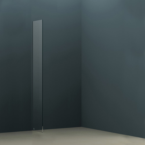 AquaFix 10mm Wetroom Glass Shower Screen - 2000 x 490mm