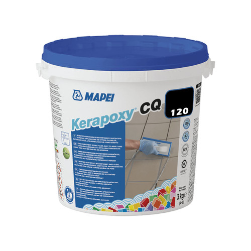 Mapei Kerapoxy CQ - Two Part Epoxy Grout - Black (120) - 3 kg
