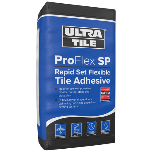 Ultra Tile SP Flex RAPID Set Wall & Floor Tile Adhesive S1 - 20kg WHITE