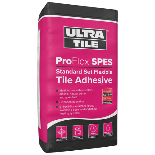 Ultra Tile SP+ES STANDARD Set Wall & Floor Tile Adhesive S1 - 20kg WHITE
