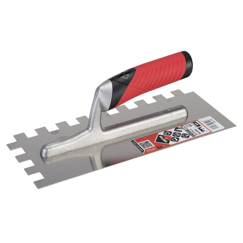 Rubi Stainless Steel Adhesive Trowel - 15mm x 15mm - 76947