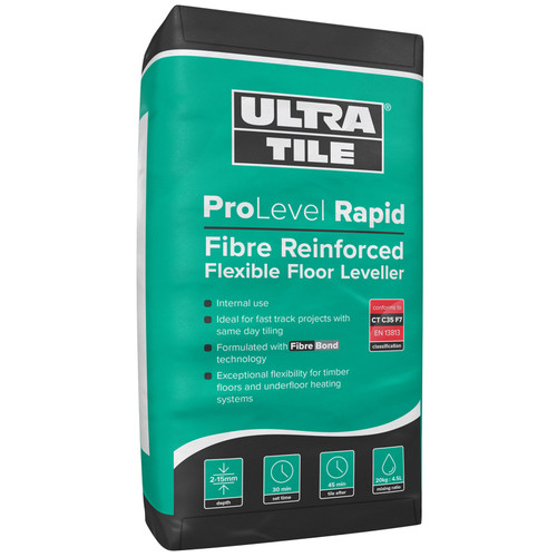 Ultra Tile Pro Level RAPID Fibre Reinforced Flexible Floor Leveller - 20kg
