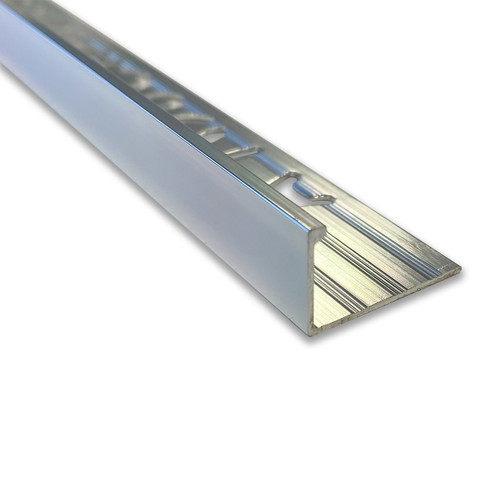 Beava Bright Aluminium Straight Edge Trim - 2.5m x 8mm - Pack of 50