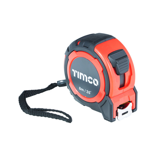 Timco Trade Quality Tape Measure - 8m / 26ft x 25mm