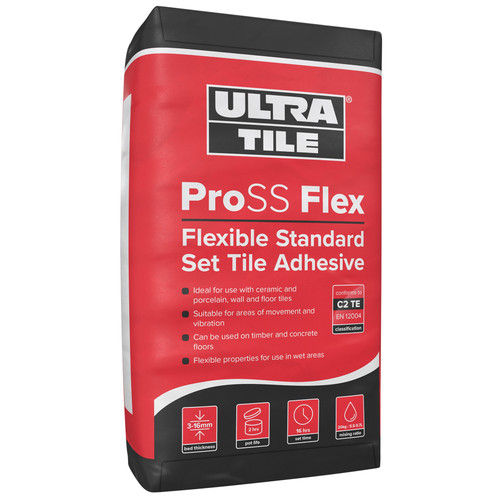 Ultra Tile Pro SS - STANDARD Set Flexible Tile Adhesive - C2TE - 20kg WHITE