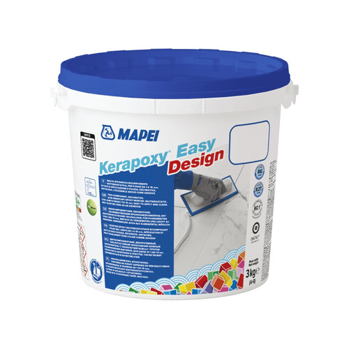 Mapei Kerapoxy Easy Design - Two Part Epoxy Grout - Silver Grey (111) - 3 kg