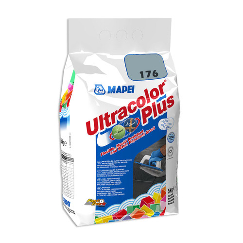 Mapei Ultracolor Plus Flexible Wall and Floor Grout 5Kg - Green Grey (176)