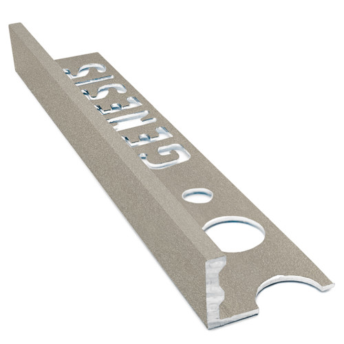 Genesis Aluminium Straight Edge Tile Trim - 10mm x 2.5m - CHAMPAGNE - ESA100.13