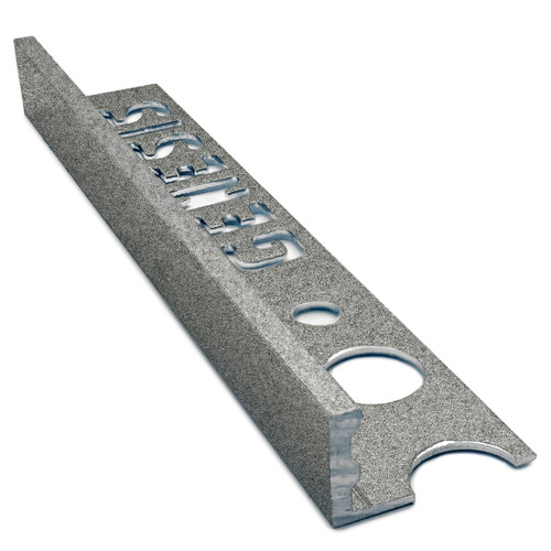 Genesis Aluminium Straight Edge Tile Trim - 12mm x 2.5m - URBAN STONE - ESA120.463