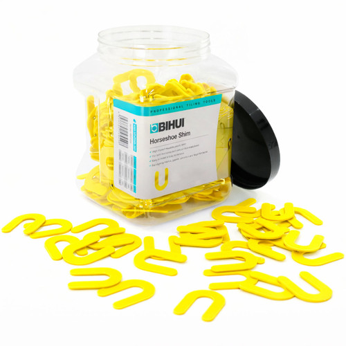 Bihui Yellow Horseshoe Shim 5mm (3/16") - 220 per tub - BU-HSY220