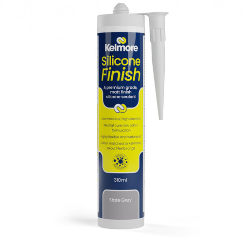 Kelmore Low Modulus Matt Finish Silicone Sealant 310ml - Slate Grey