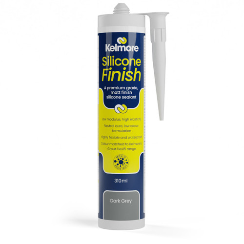 Kelmore Low Modulus Matt Finish Silicone Sealant 310ml - Dark Grey