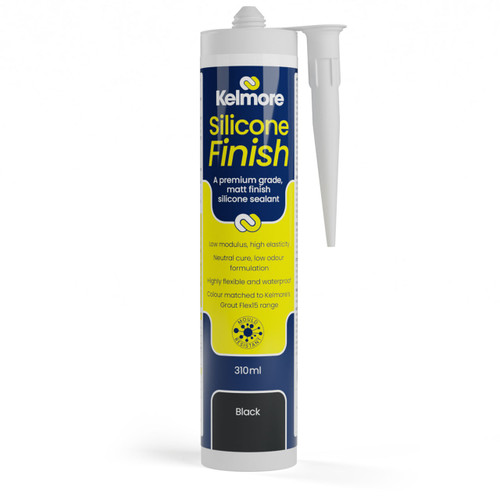 Kelmore Low Modulus Matt Finish Silicone Sealant 310ml - Black