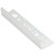 Genesis Aluminium Straight Edge Trim - 12mm Depth x 2.5m - BRIGHT SILVER - ESA120.91