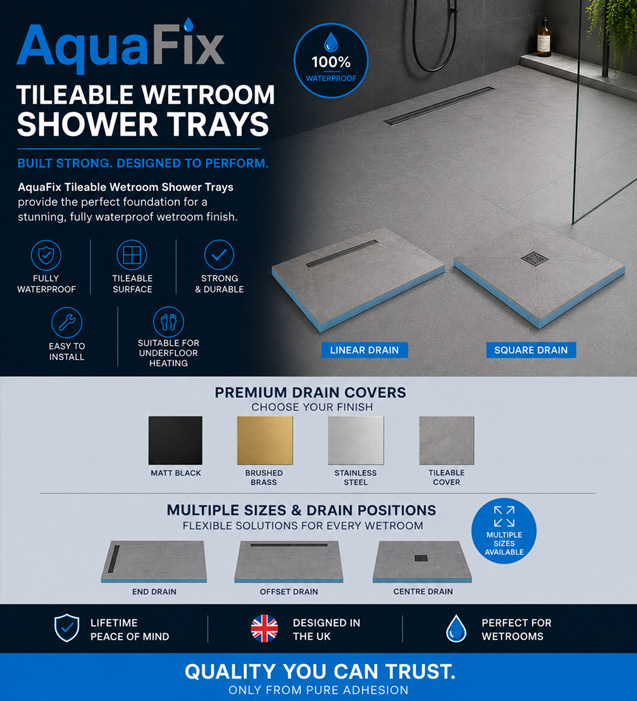 AquaFix Wet Room Shower Trays