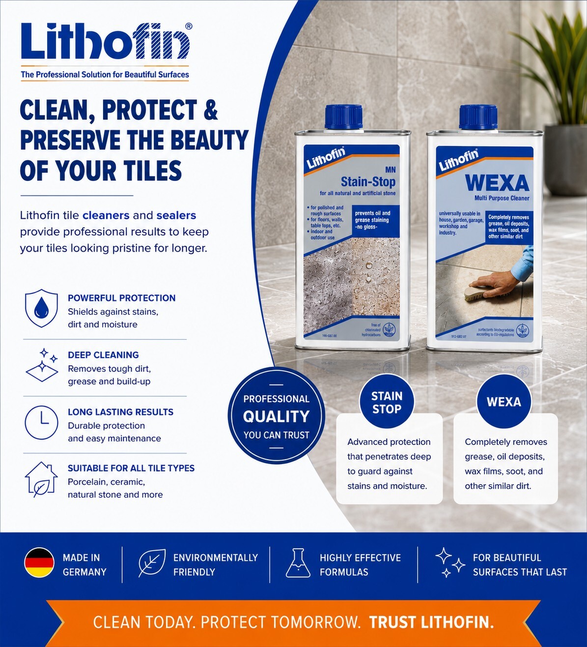 Lithofin Sealers and Cleaners