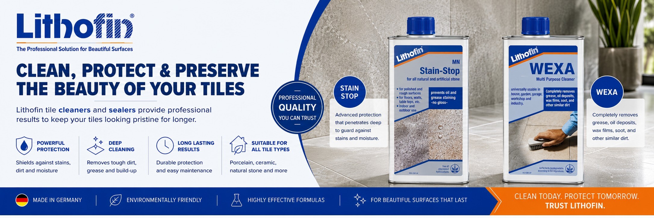 Lithofin Sealers and Cleaners
