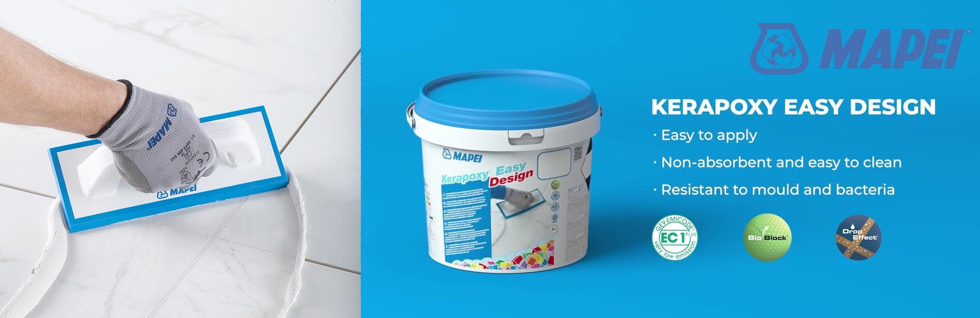 Advert for Mapei Kerapoxy Easy Design