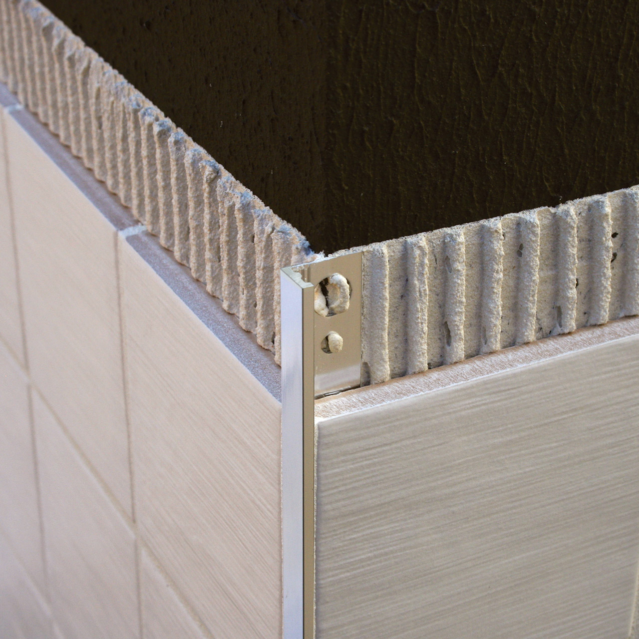 Genesis Aluminium Straight Edge Trim - 12mm Depth x 2.5m - BRUSHED