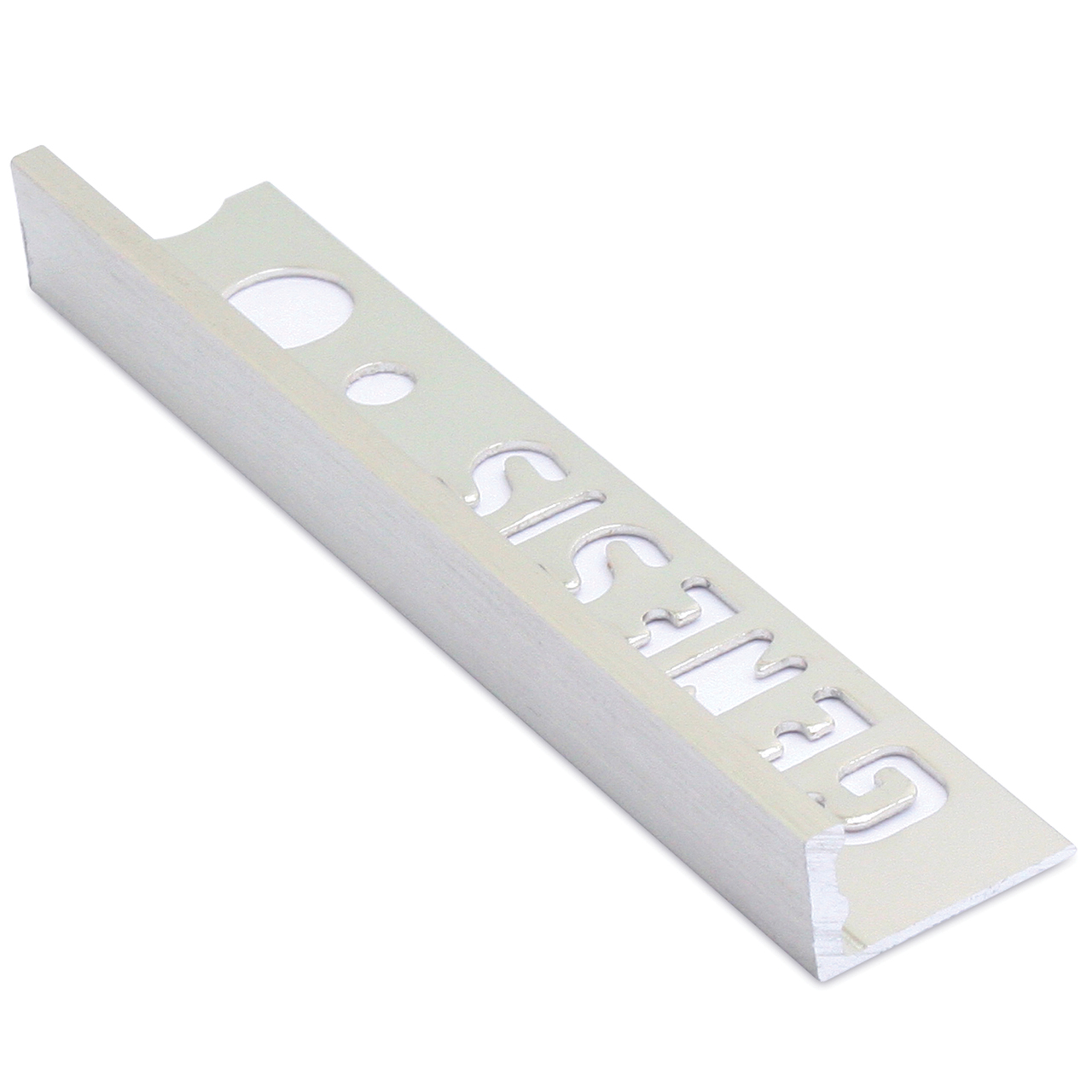 Genesis Aluminium Straight Edge Trim - 12mm Depth x 2.5m - BRUSHED
