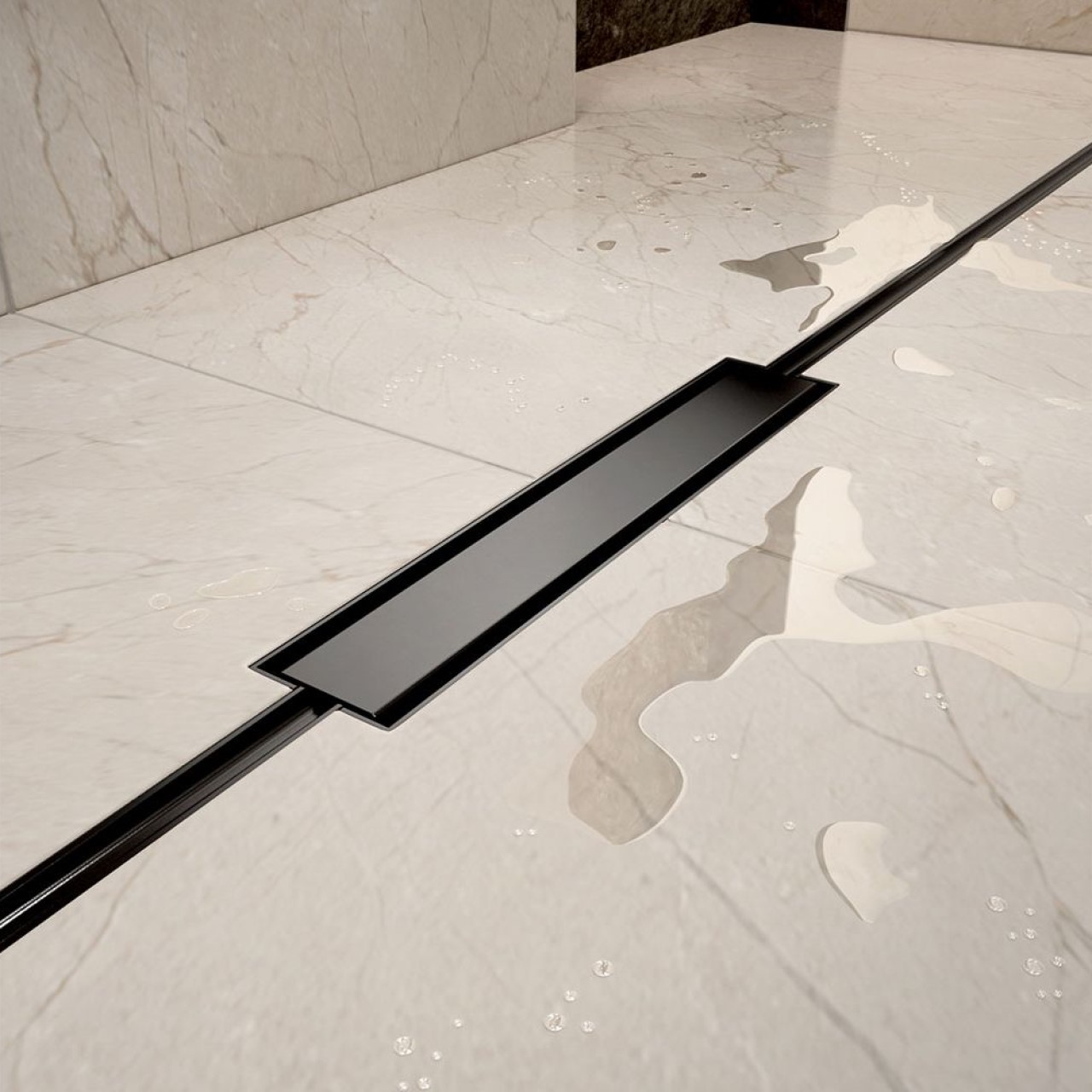 Linear Uno Tray Kit - 1800x900x30mm - Offset Drain Shower Tray Kit