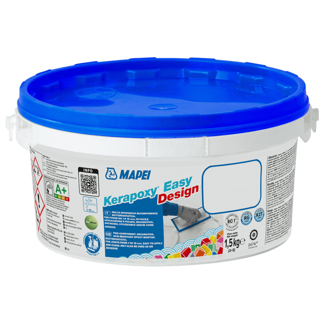 Mapei Kerapoxy Easy Design - Two Part Epoxy Grout - Black (120) - 1.5 kg