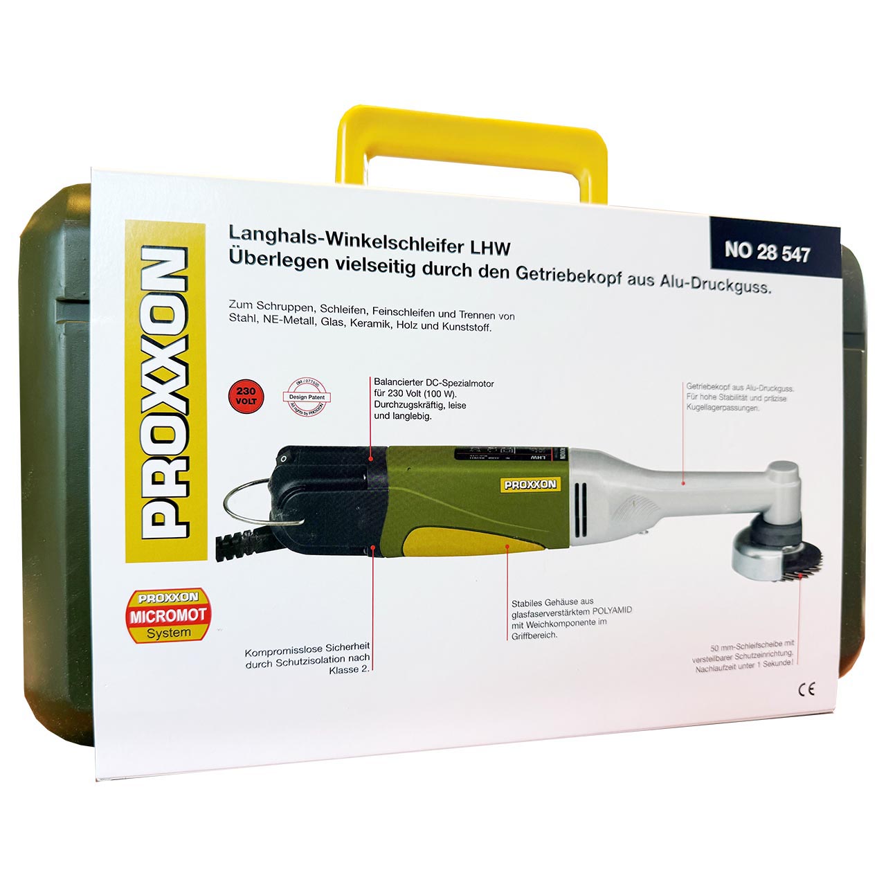 Proxxon Long Neck Angle Grinder / Sander LHW - 230v - P-28547