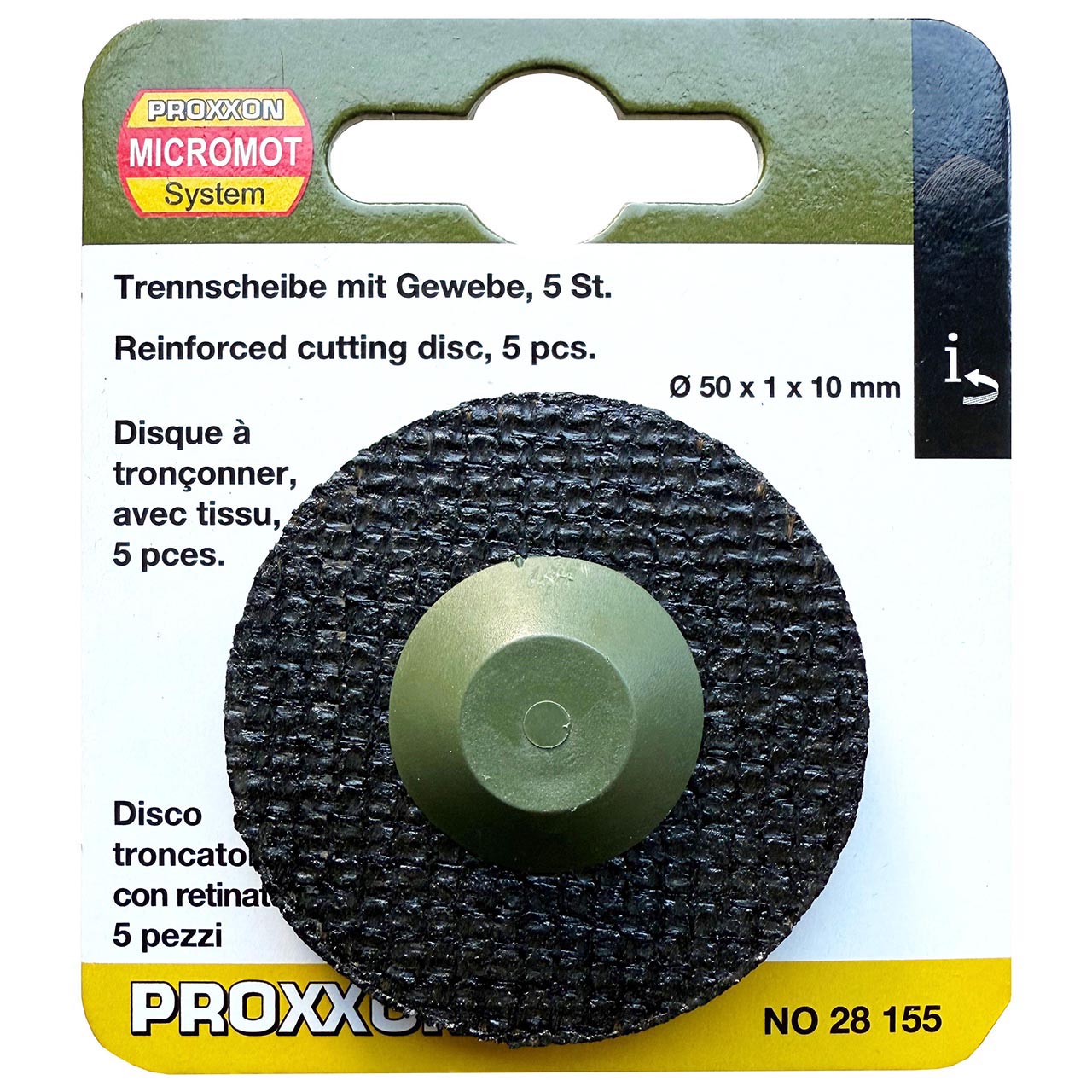 Proxxon Cutting Disc for LWS - 50mm - Pack of 5 - P-28155