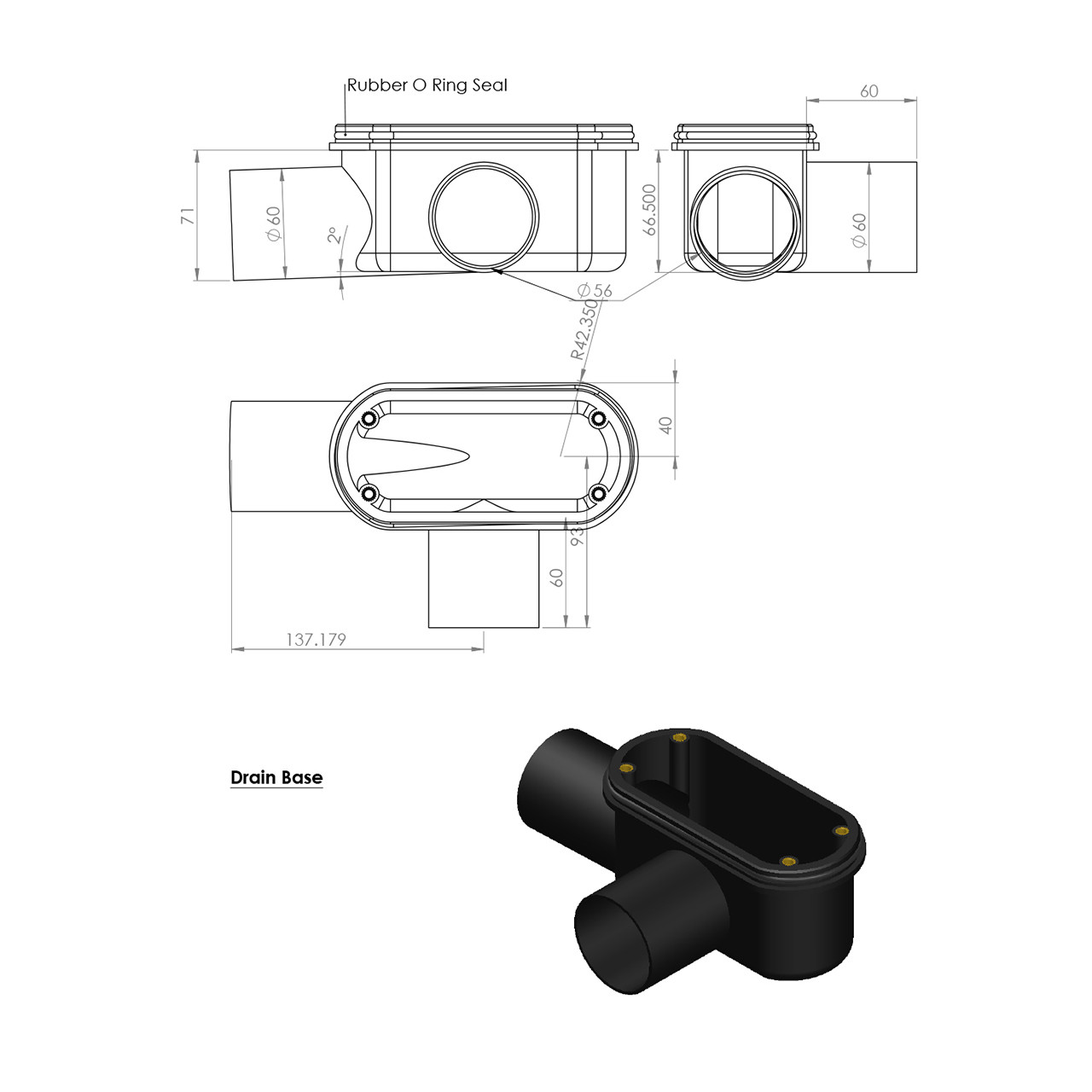 Linear Waste Technical Drawing