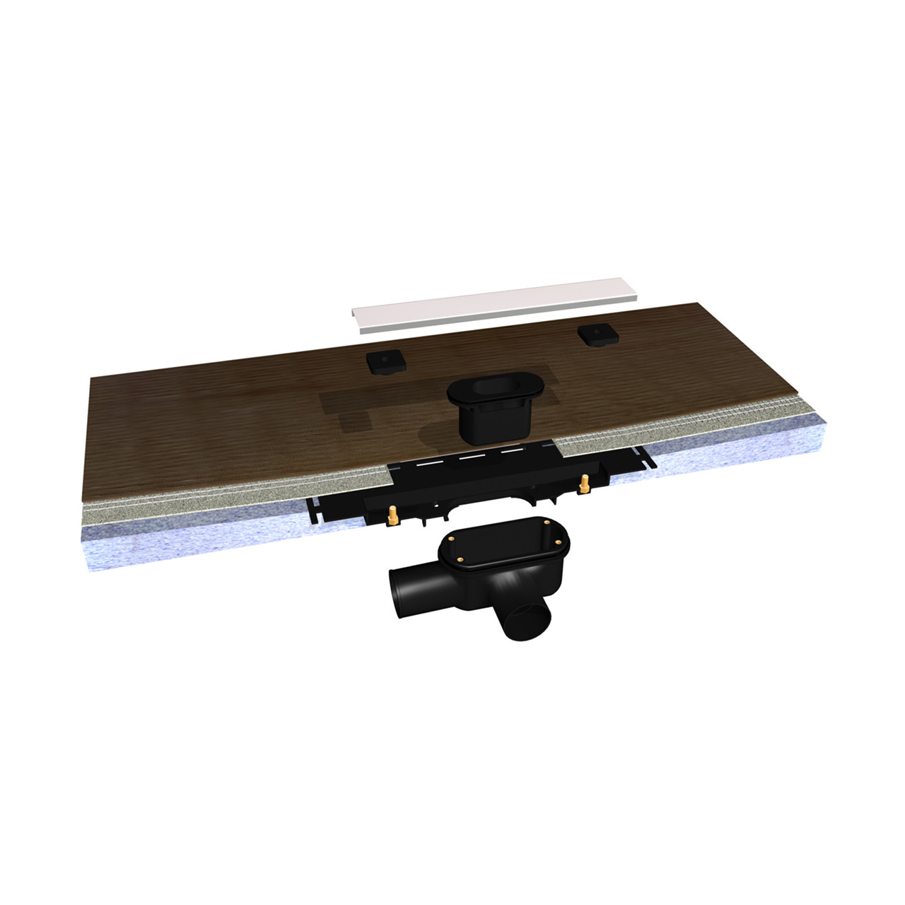 Linear Waste Exploded with Tray