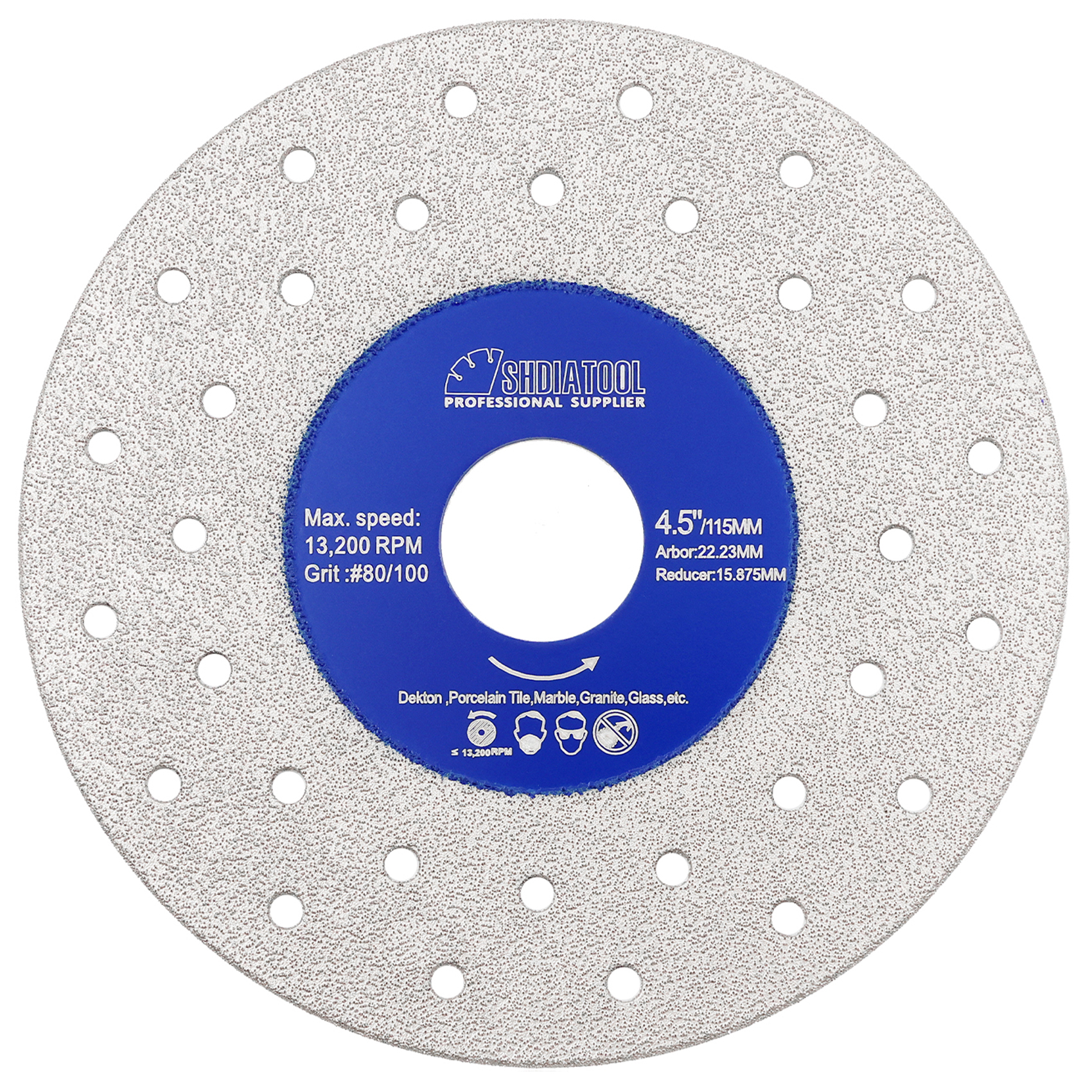 Shdiatool Ultra-Thin Cutting Disc for Dekton, Porcelain, Marble, Granite - 115mm