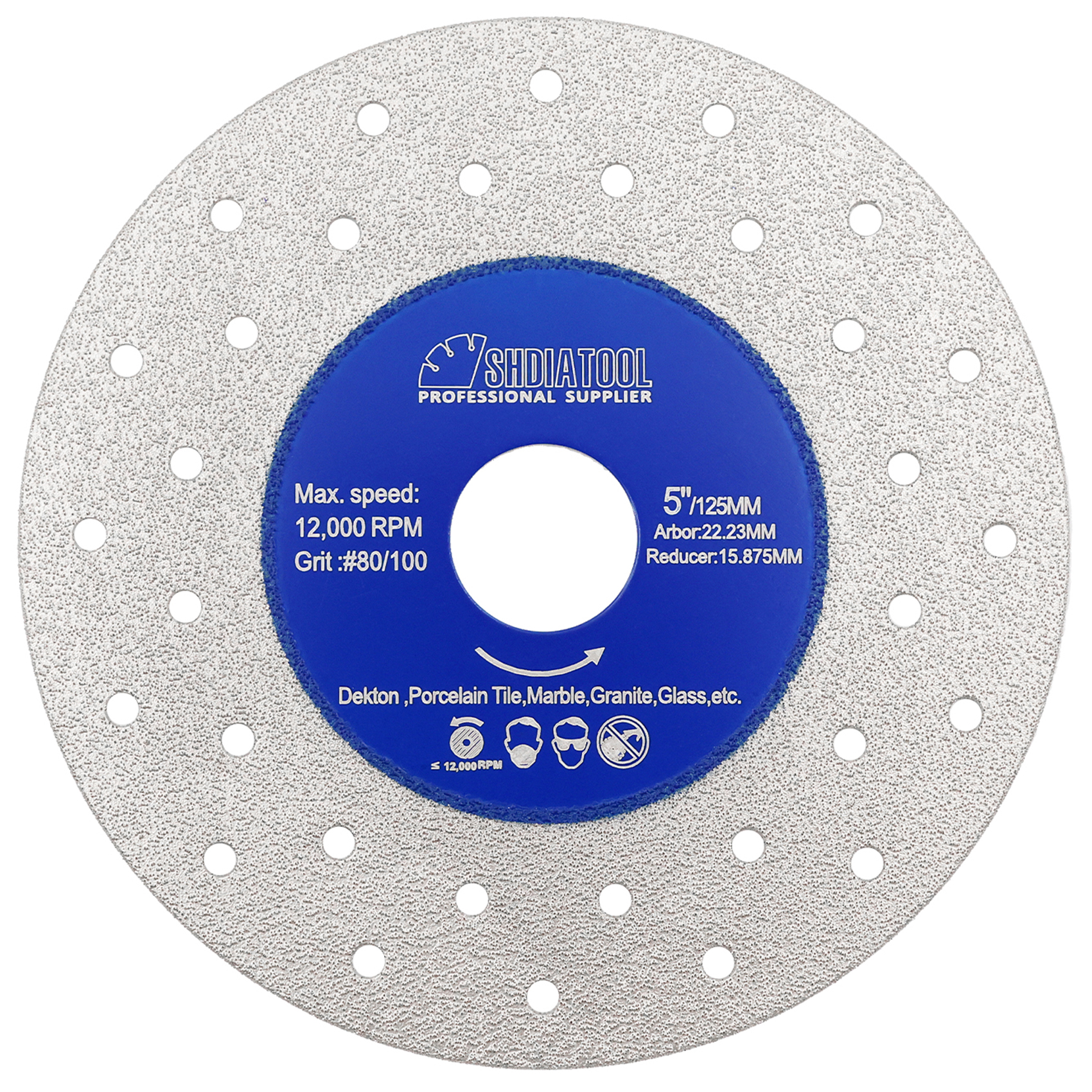 Shdiatool Ultra-Thin Cutting Disc for Dekton, Porcelain, Marble, Granite - 125mm