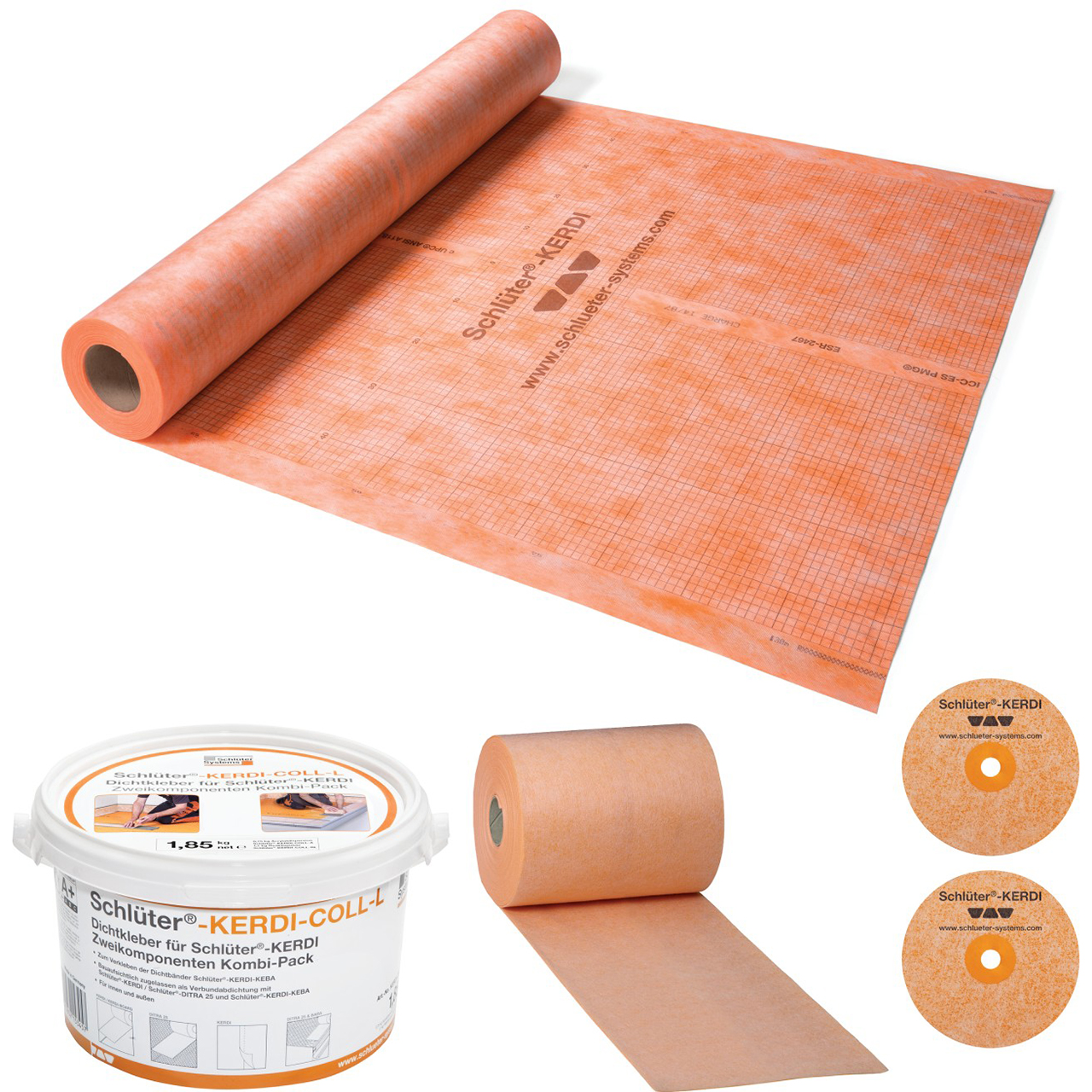 Schluter KERDI-200 - Wall Waterproofing Kit - 5 sq./m