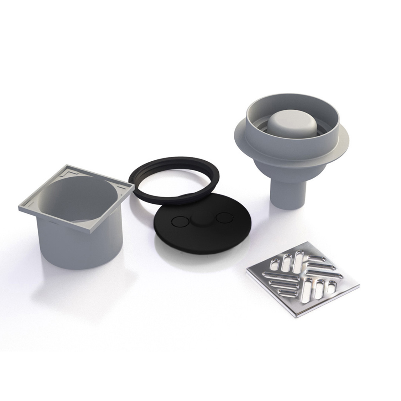 Vertical Outlet drain for use with Qboard Liquid