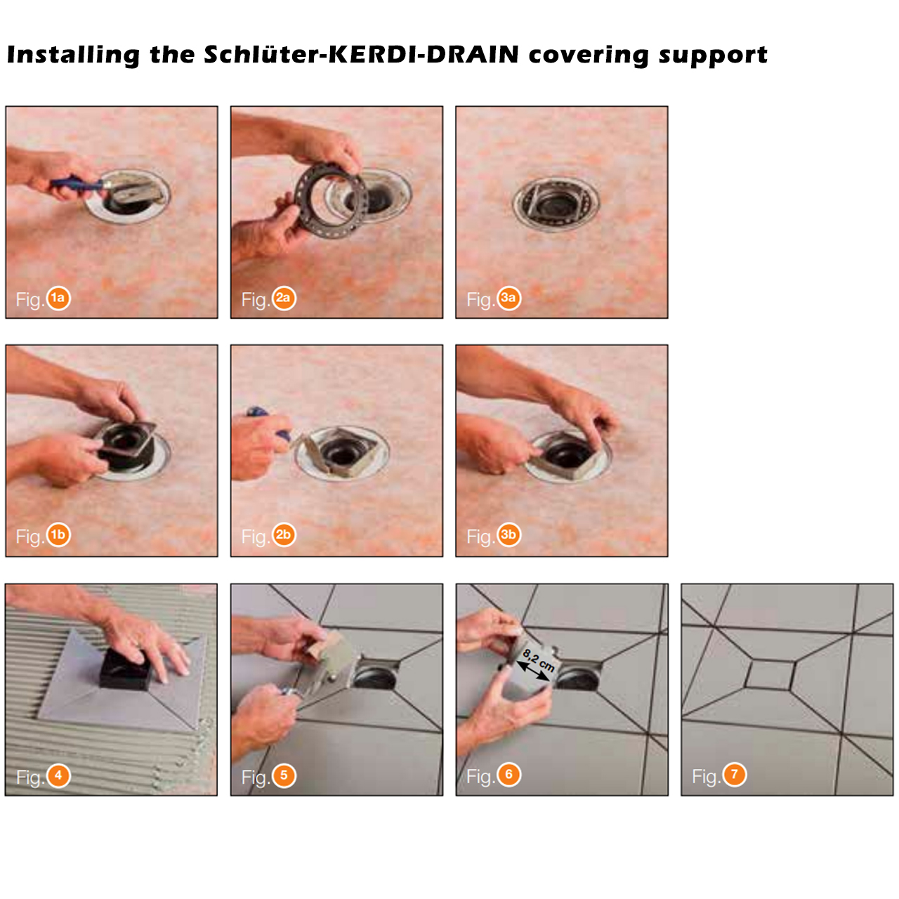 Schluter KERDI-DRAIN Cover Design 4: Tile / Tileable Stainless Steel - KDR10ED4