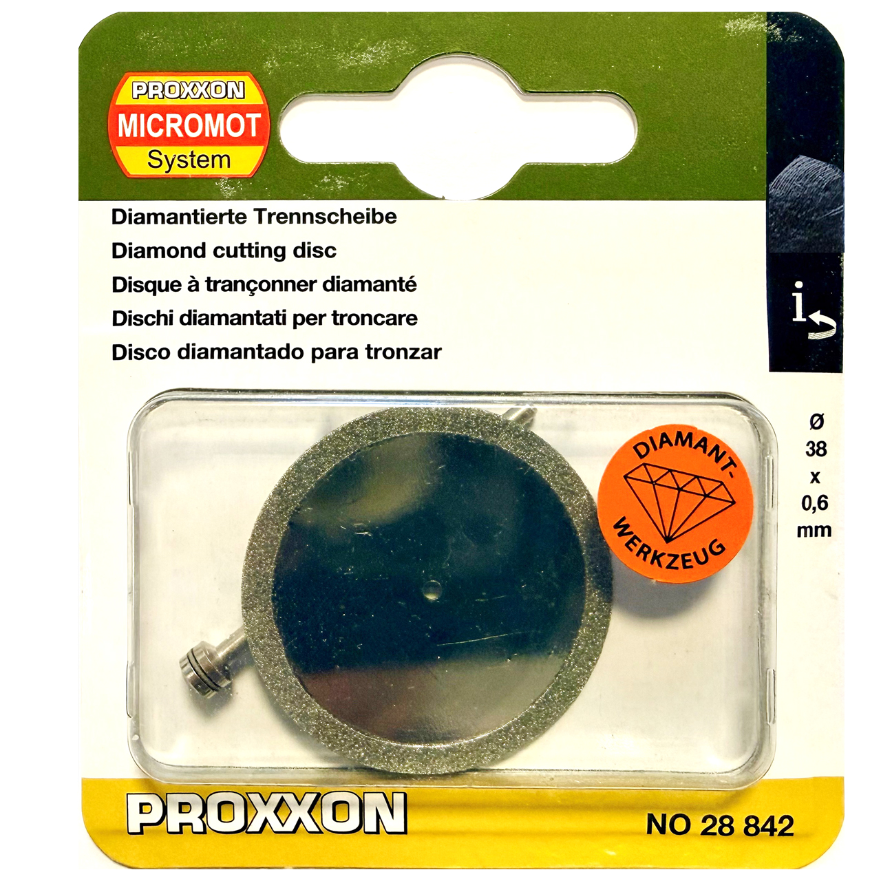 Proxxon Diamond Cutting Disc - 38mm dia. - for the LWB/E - P-28842
