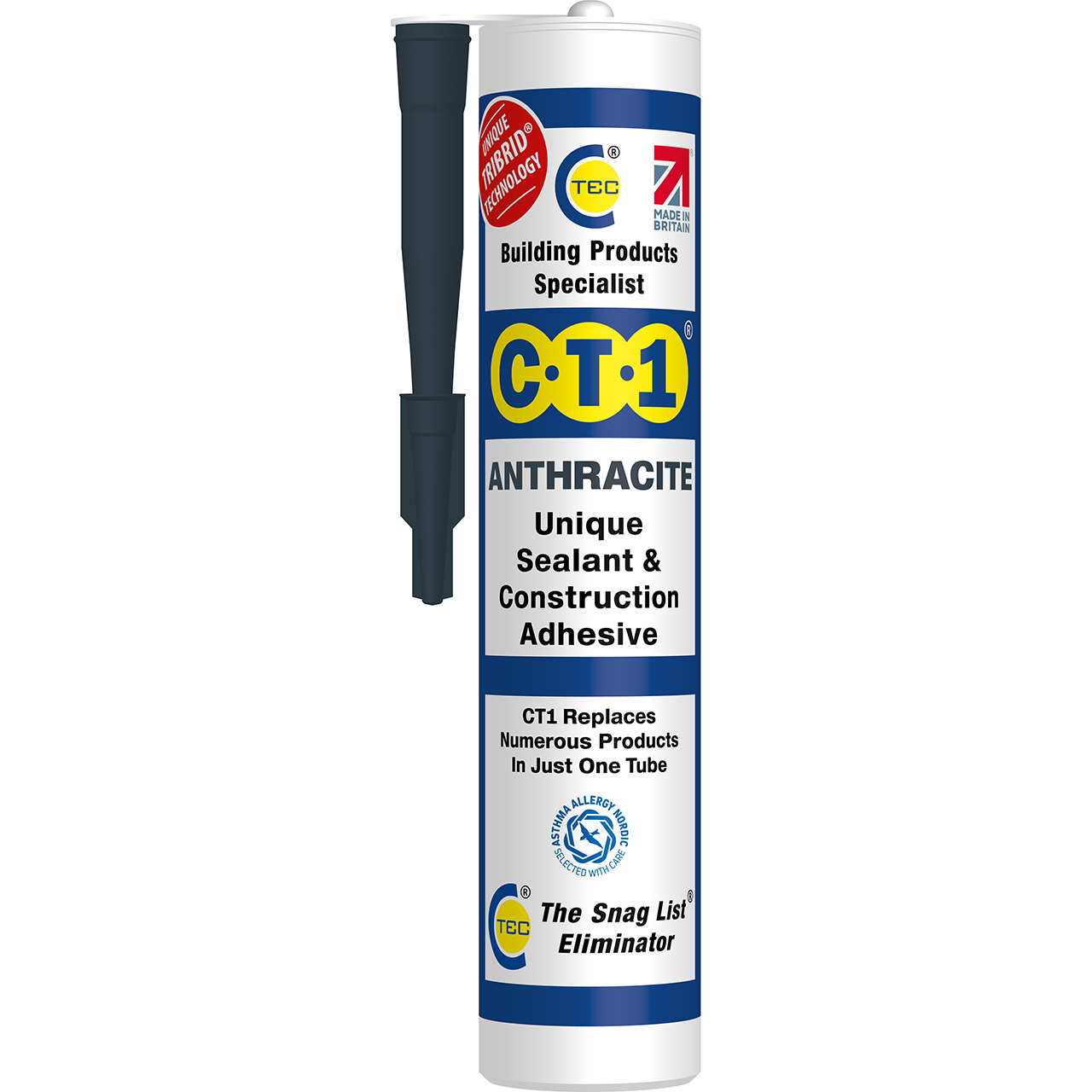 CT1 Sealant & Construction Adhesive 290ml - ANTHRACITE