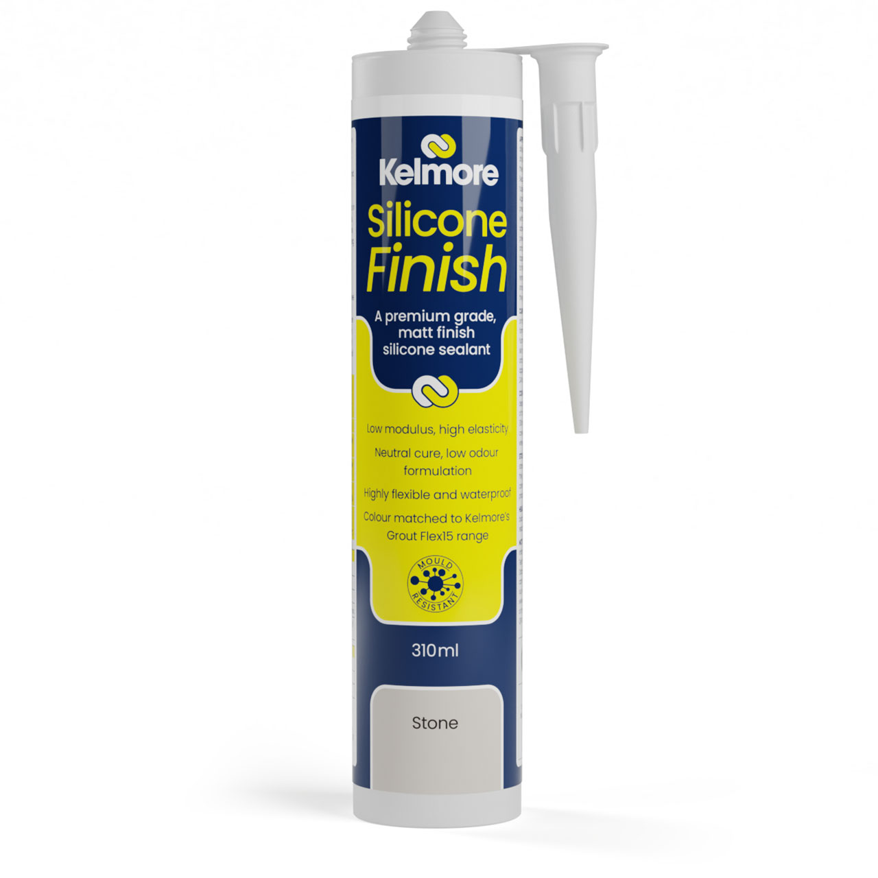 Kelmore Low Modulus Matt Finish Silicone Sealant 310ml - Stone